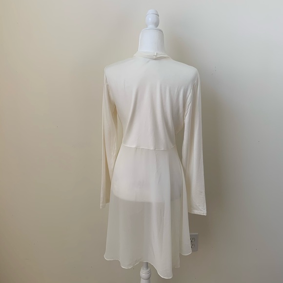 Logo Lounge White Flowy Semi Sheer Cardigan - Picture 8 of 8